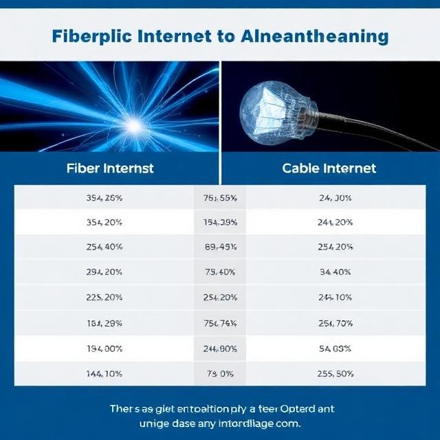 Fiber optic internet vs cable internet