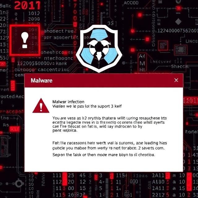 Malware infections on mobile device